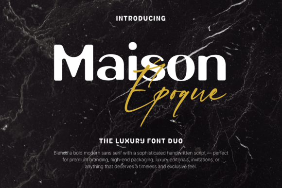 Maison Époque Duo: A Premium Display Font for Branding